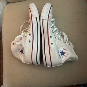 Converse White High-Top Sneakers Canvas Classic